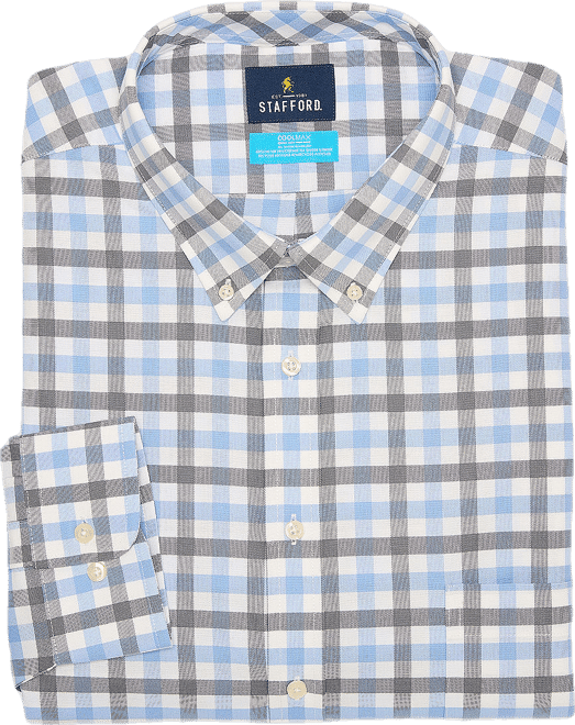 Stafford Coolmax All Season Oxford Mens Big & Tall Regular