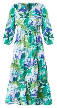 St. John's Bay Womens Long Sleeve Floral Maxi Dress