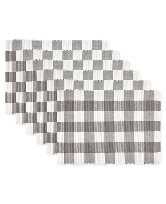 Buffalo Check Ribbed Placemat, Set of 6