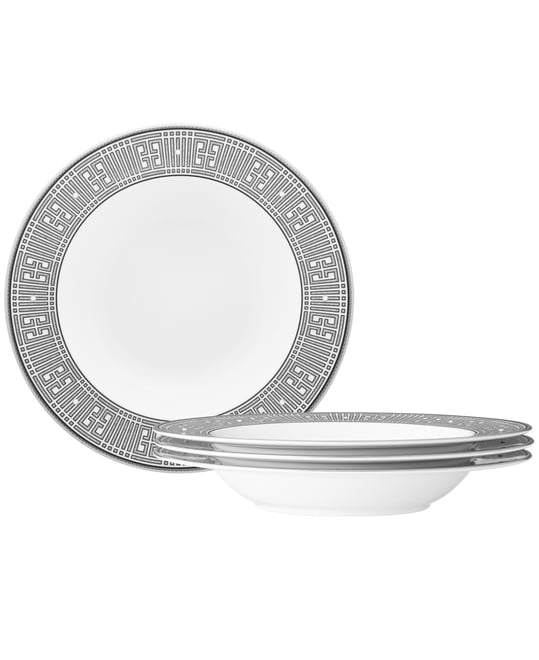 Infinity Graphite 4 Piece Soup Bowl Set 12 oz, Service for 4