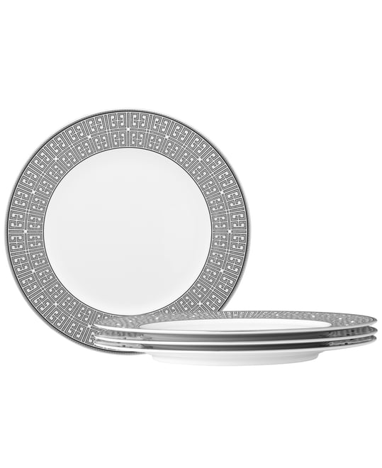 Infinity Graphite 4 Piece Dinner Plate Set, Service for 4
