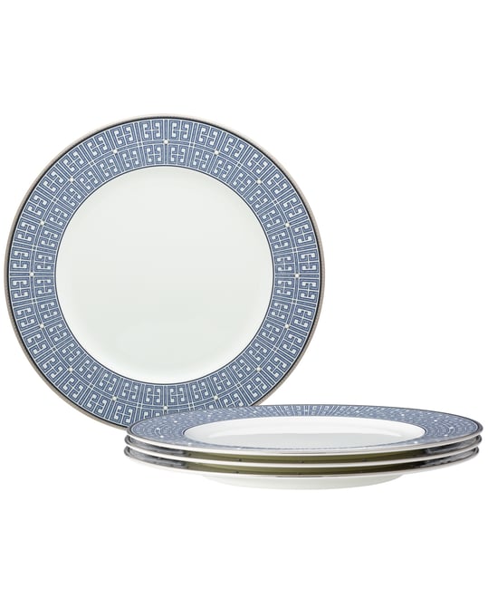 Infinity Blue 4 Piece Dinner Plate Set, Service for 4