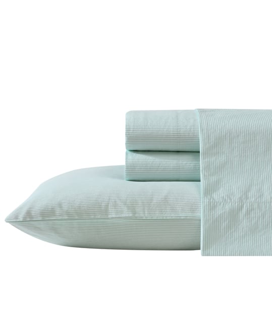 Cotton Percale 4-Piece Sheet Set, Queen