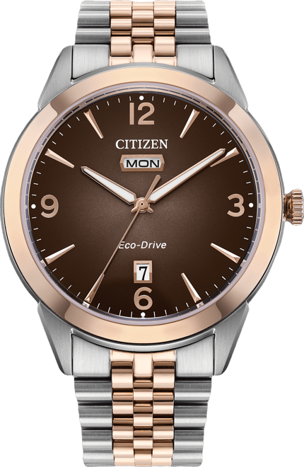 Men's Classic Rolan Two-Tone Stainless Steel Bracelet Watch 40.5mm