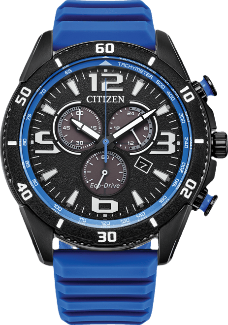 Men's Sport Casual Brycen Blue Silicone Strap Watch 44.8mm