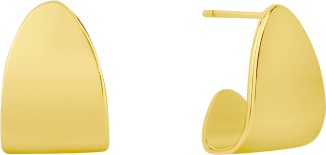 Post Push Back Hoop Earrings