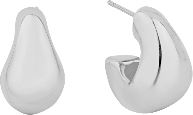 Oblong C-Hoop Earrings