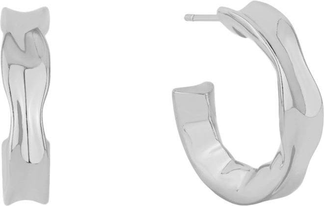 Edge Gleaming C-Hoop Earrings