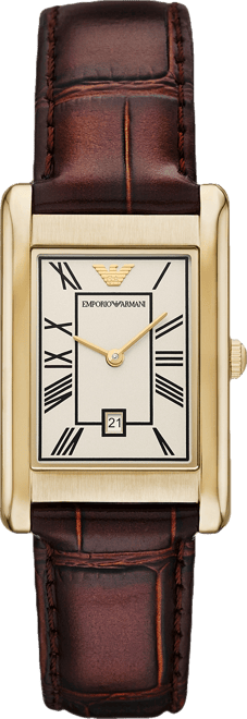 Women's Brown Leather Strap Watch 25mm