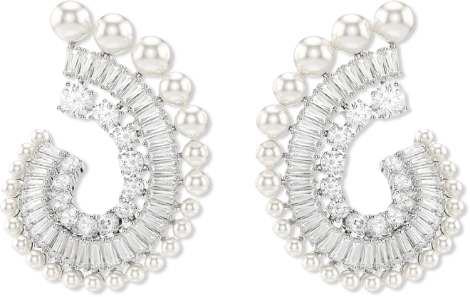 Ariana Grande x  Crystal Cultivated Pearl Mixed Cuts Drop Earrings