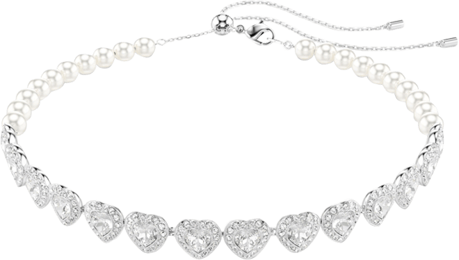 Ariana Grande x  Crystal Cultivated Pearls Mixed Cuts Choker Necklace