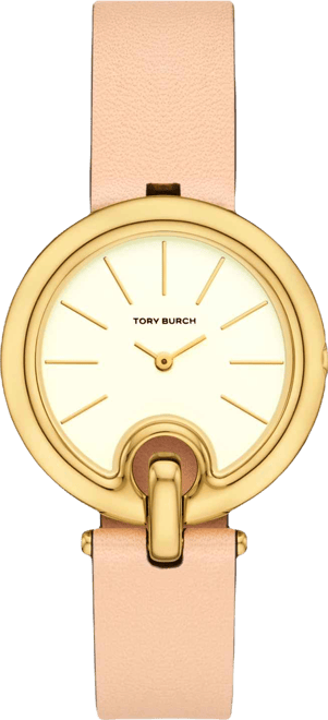 Women's The Pierced Brown Leather Strap Watch 36mm