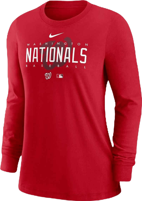 Women's Red Washington Nationals Authentic Collection Legend Performance Long Sleeve T-Shirt