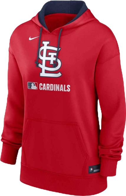 Women's Red St. Louis Cardinals Authentic Collection Performance Pullover Hoodie