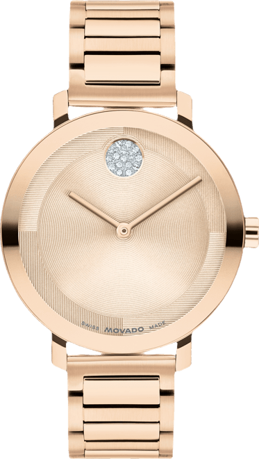 Women's Bold Evolution 2.0 Swiss Quartz Ionic Plated Light Rose Gold Steel Watch, 34mm