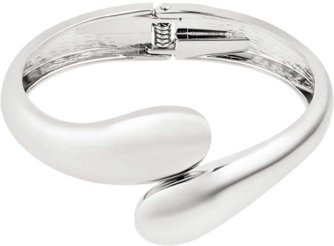 Gold Plated Overlapping Cuff Bracelet