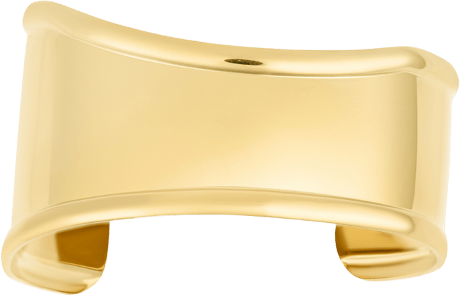 Tarnish Resistant 18k Gold Plated Tall Curve Cuff Bracelet