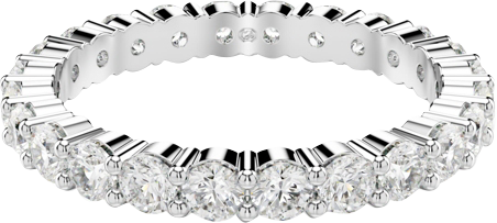 Crystal Round Cut Vittore Band Ring