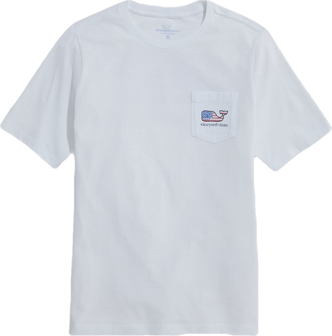 Boys' Flag Whale Short-Sleeve Pocket Tee
