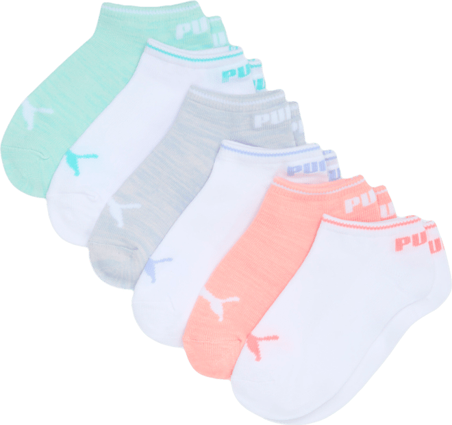 PUMA Big Kids No Show Socks [6 Pairs]