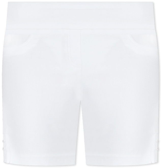 Hearts of Palm Petite Solid Tech Stretch Shorts