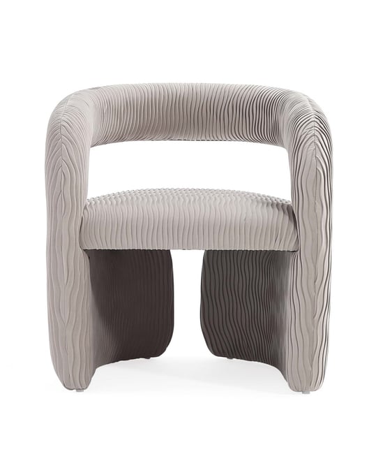 Corvette Modern Velvet Upholstered Accent Chair