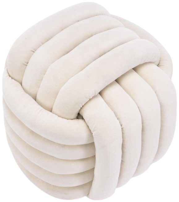 Streamdale Modern Knot Design Ottoman Stylish and Comfortable