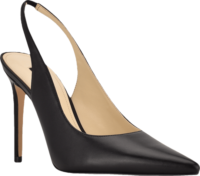 Women's Feather Slingback Stiletto Pumps