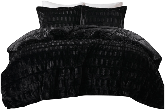 Gia Faux-Fur 3-Pc. Comforter Set, King/California King