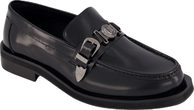 Men's White Label Box Leather Moc Toe Loafers