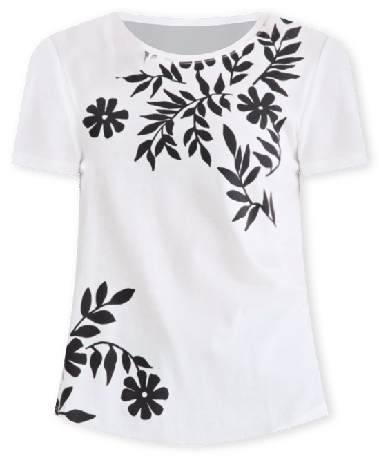 Petite Perfect Printed Crewneck Tee, Exclusively at Macy's