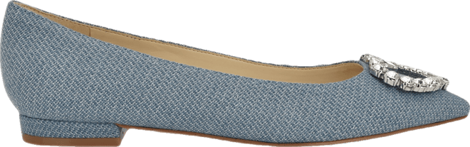 Women's Hearts Rhinestone Pointy Toe Flats