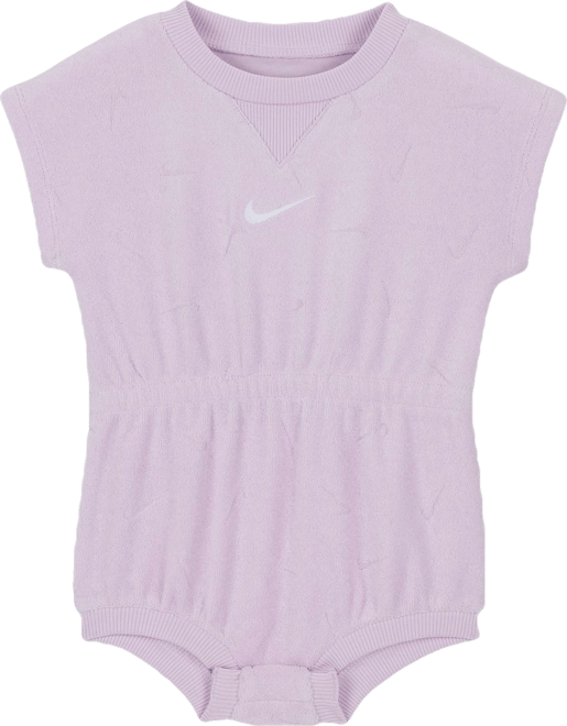 Nike Essentials Baby (0-9M) Jacquard Towel Terry Romper
