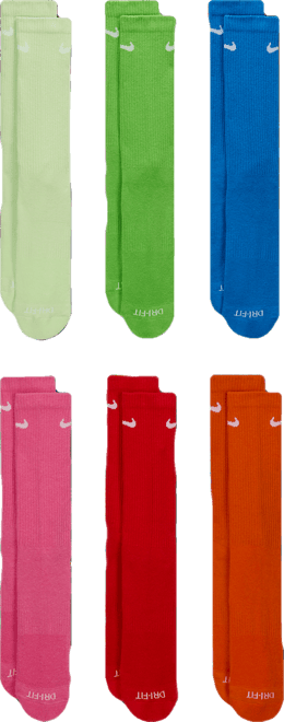Nike Everyday Plus med demping Training Crew sokker (6 par)