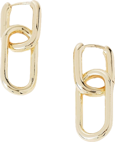 Double Chain Earring in Gold
