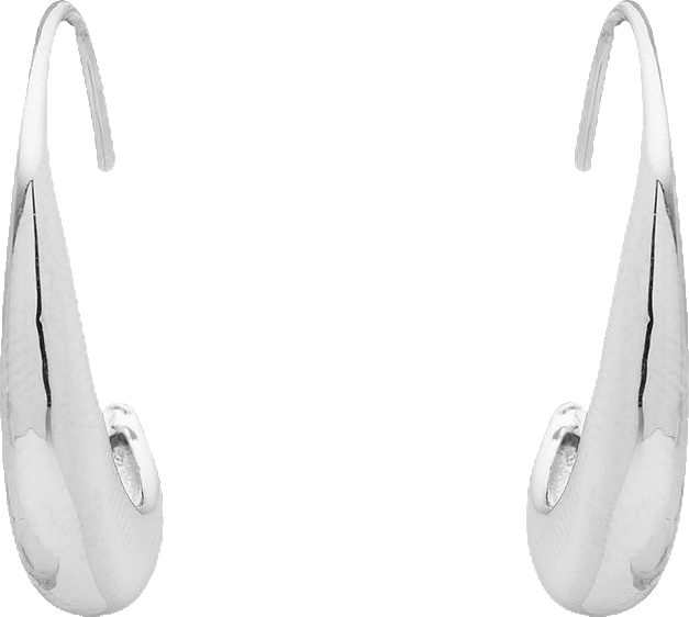 Crescent Earring in Silver