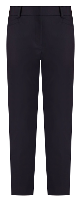 Organic Cotton Blend Sateen Pant in Black