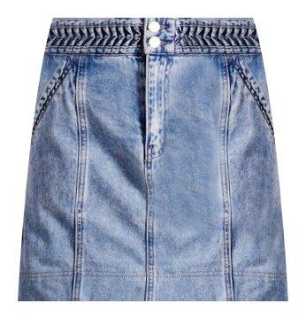 A-Line Mini Skirt in Denim