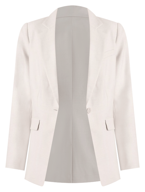 Montgomery Wool Blend Blazer in Clay Melange
