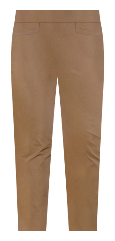 Wardrobe Staple Slim Full Leg Pant in Stone