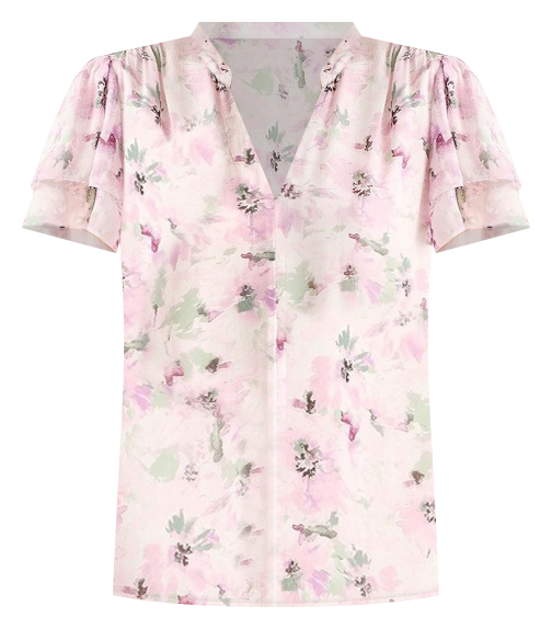 Viviana Viscose Blouse in Beige
