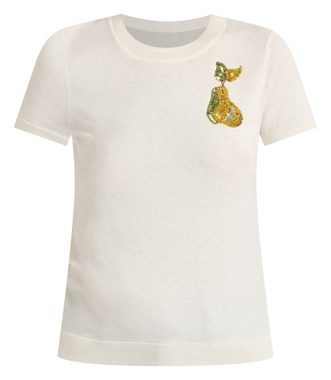 Pear Play Knit in White