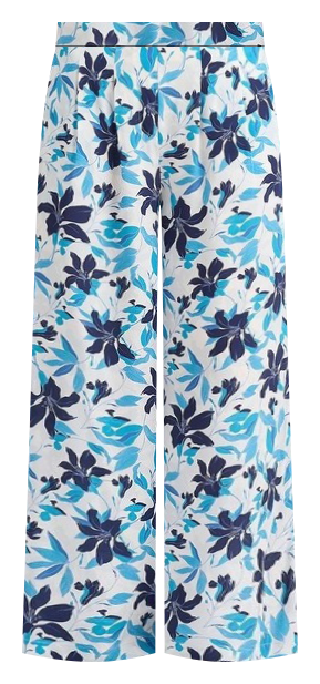 Frances Wide Leg Pant in White Multi