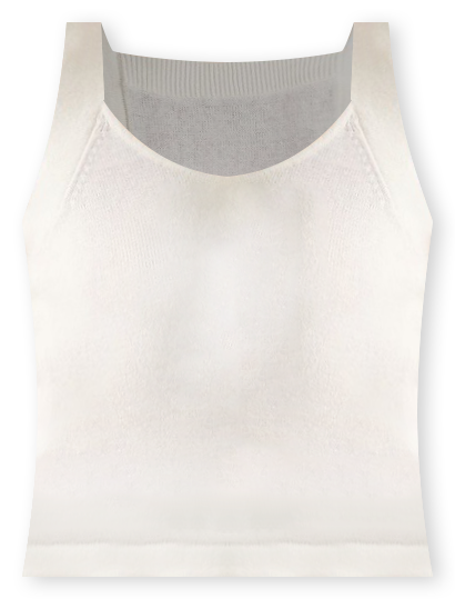 Aelda Linen Blend Knit Tank in White