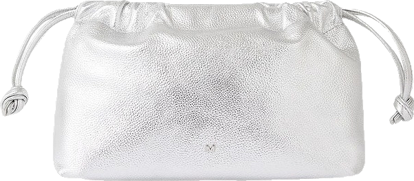 Darby Leather Crossbody Bag in Silver