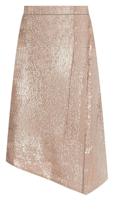 Selkie Sequin Skirt in Mineral