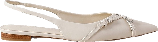 Flat Shoe in Chalk