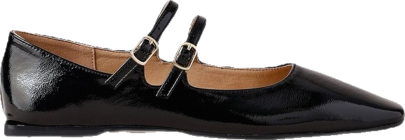 Flat Shoe in Black Patent