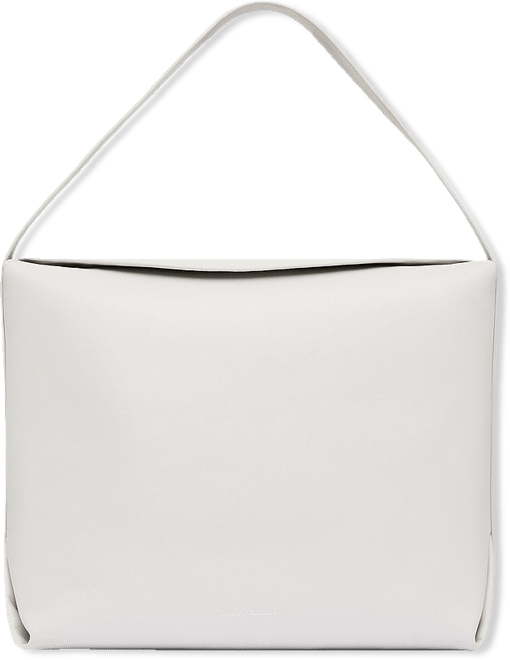 Seine Leather Tote Bag in Fog