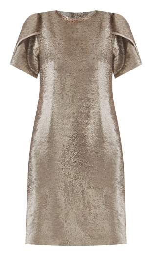 Inez Sequin Mini Dress in Gilver